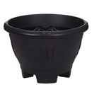 Venetian Round Planter with Legs 43cm - Black