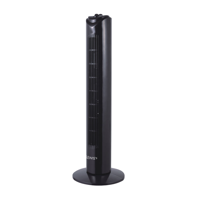 Lewis's 32 Inch Tower Fan - Black