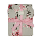 Tru Ladies Grey Floral Flannel Pyjama Grey