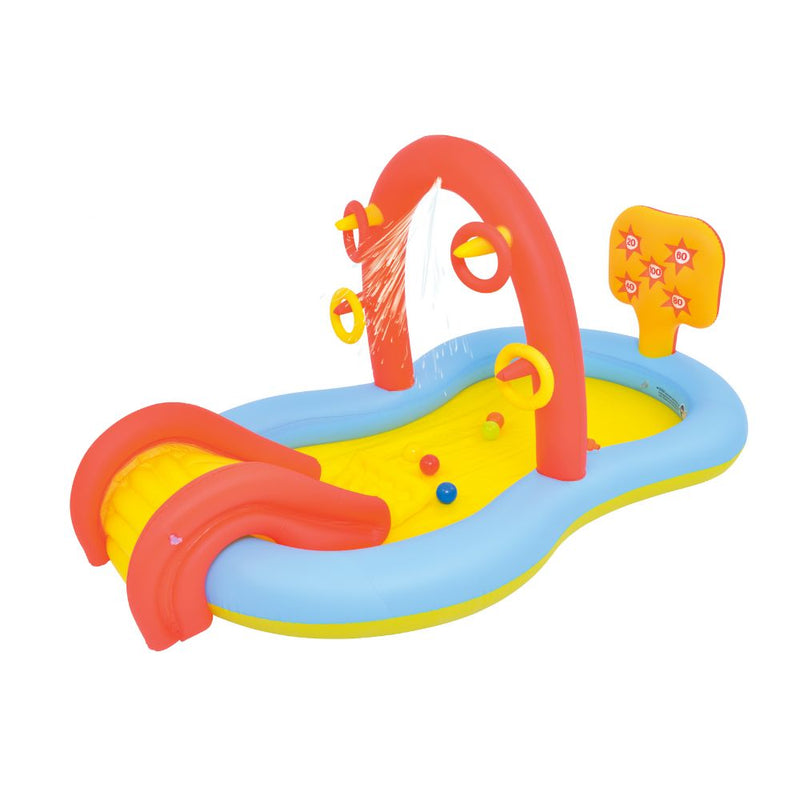 Sun Club Paddling Pool with Slide & Water Spray 2.2m