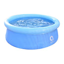 Avenli Round Paddling Pool with Inflatable Ring 6ft x 20in 180cm - Blue