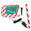 Christmas Sparkle Outdoor North Pole Light Up Sign Garden Stake