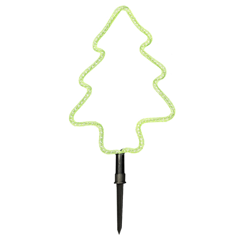 Christmas Sparkle Outdoor Stakes Christmas Tree - 4 Pack Mains Powered