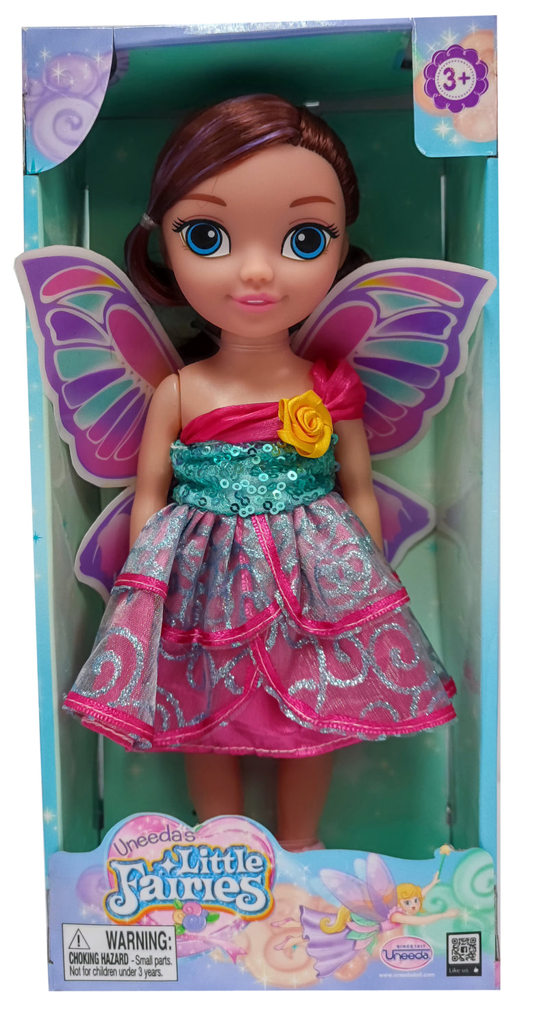 Uneeda Doll Little Fairies Doll Pink 11"