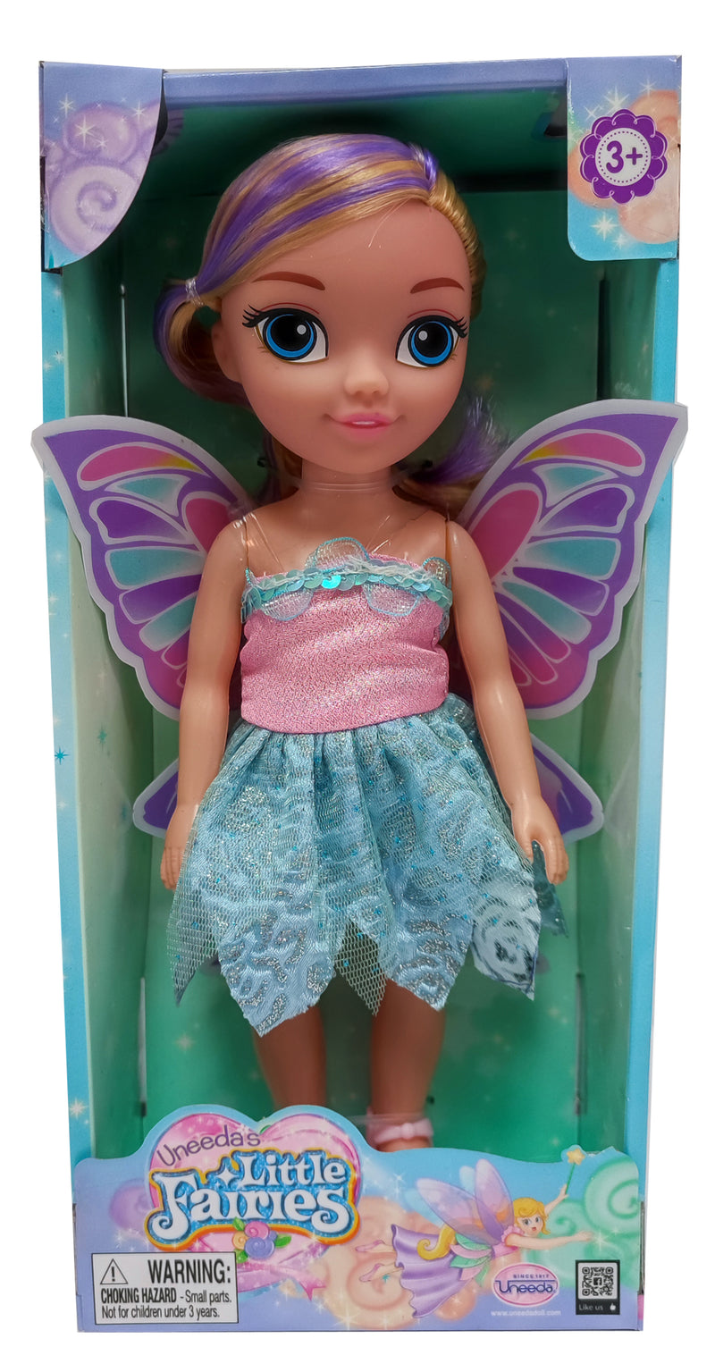 Uneeda Doll Little Fairies Doll Blue 11"