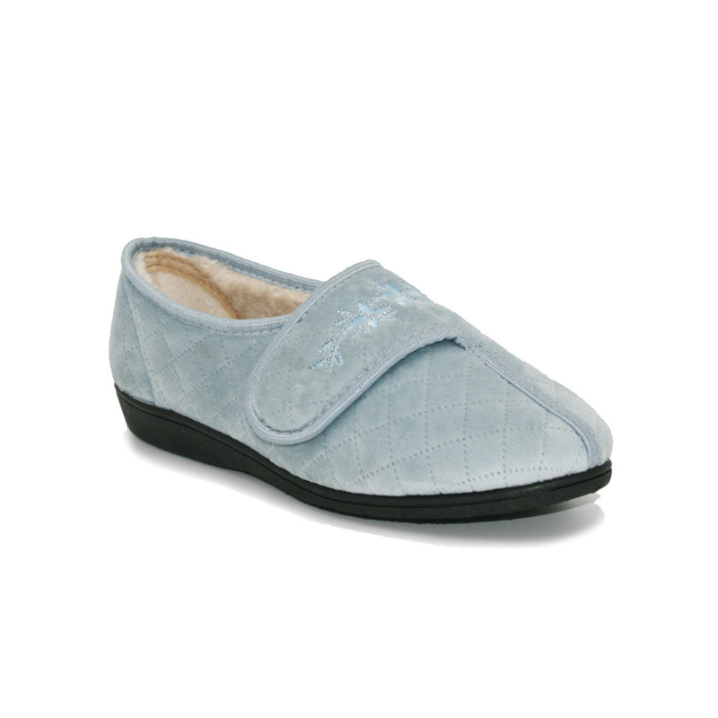 Sleep Boutique Womens Mary Full Slippers - Light Blue