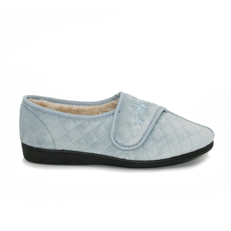 Sleep Boutique Womens Mary Full Slippers - Light Blue