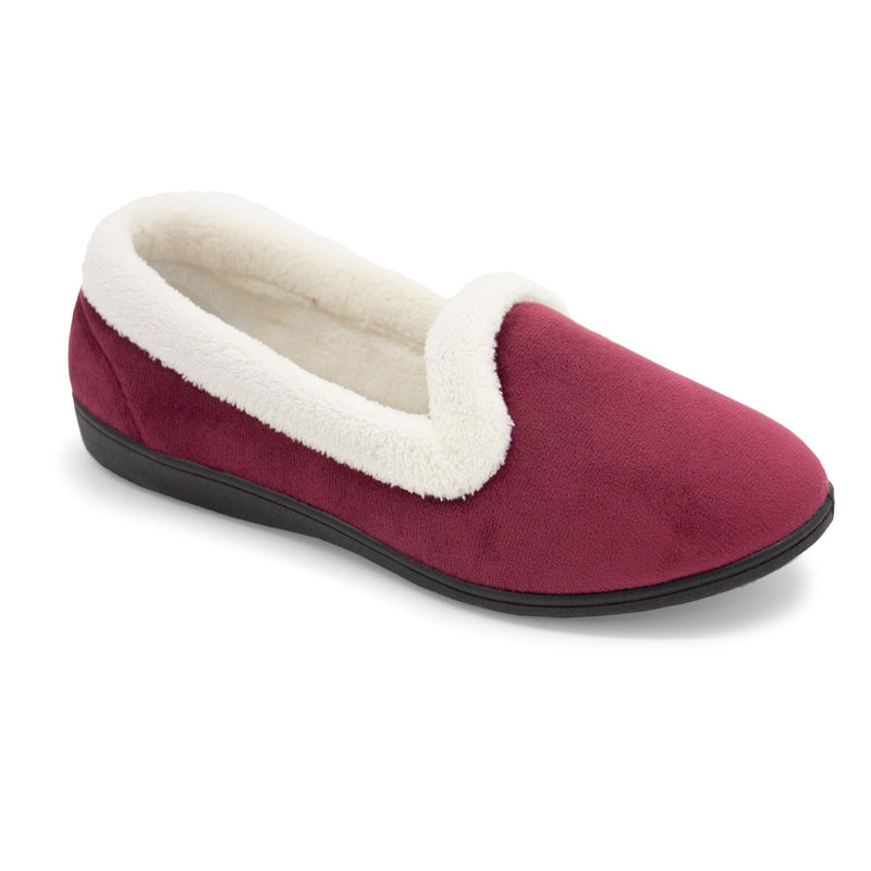 Sleep Boutique Womens Rosie Full Slippers - Berry