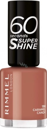 Rimmel London 60 Seconds Super Shine Nail Polish - 130 Caramel Candy 8ml