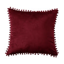 Pom Pom Cushion 45 x 45cm - Red