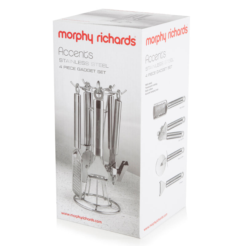 Morphy Richards Accents 5 Piece Stainless Steel Kitchen Cooking Utensil Set