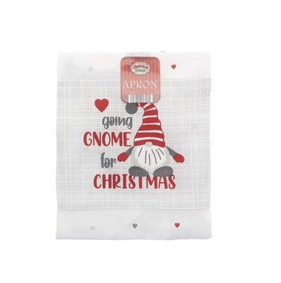 Christmas Country Club Novelty Design Apron - Skandi Gonk Going Gnome For Christmas