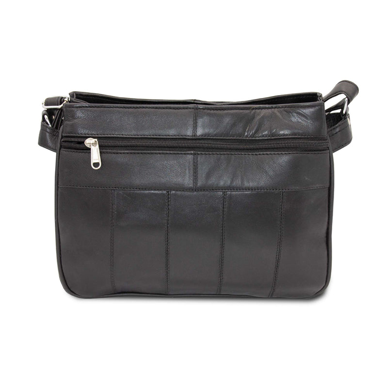 Diva Creations Leather Shoulder Bag Multi Pocket
