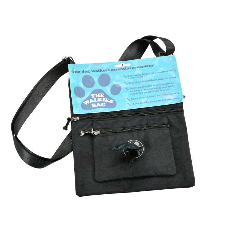 Dog Walking Cross Body Bag - Black