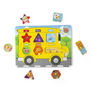 Cocomelon Wooden Peg Board Bus Puzzle