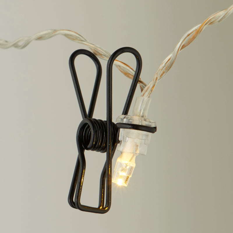 String Lights with Black Clip