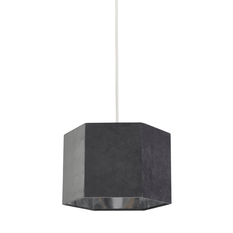 Easifit Light Shade Hexagonal Soft Velvet in Grey