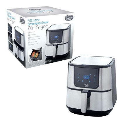 Quest Stainless Steel Digital Air Fryer 5.5L