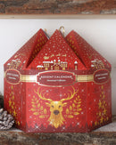 Advent Red Christmas Candle Advent Calendar- 17 Tealights and 6 Votives