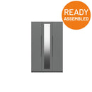 Balagio Ready Assembled Wardrobe with 3 Doors & Mirror - Dusk Grey Gloss