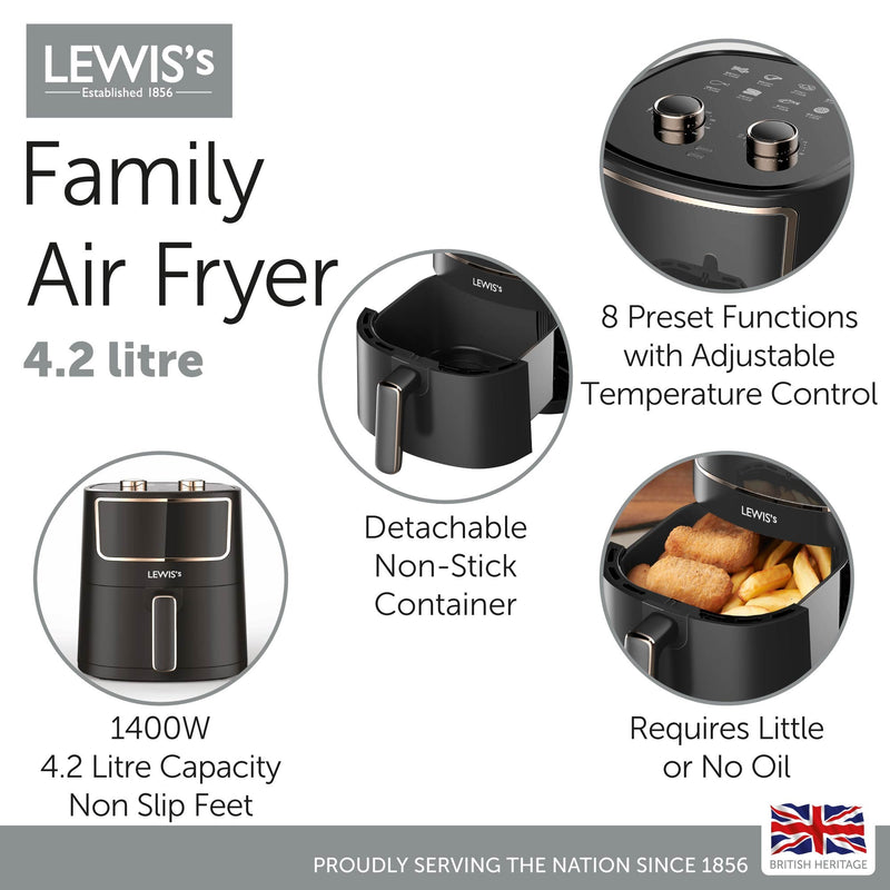 Lewis's Family Air Fryer 4.2L