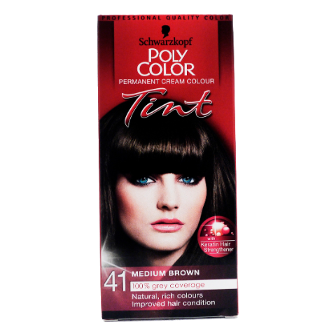 Schwarzkopf Poly Tint Hair Dye- Medium Brown