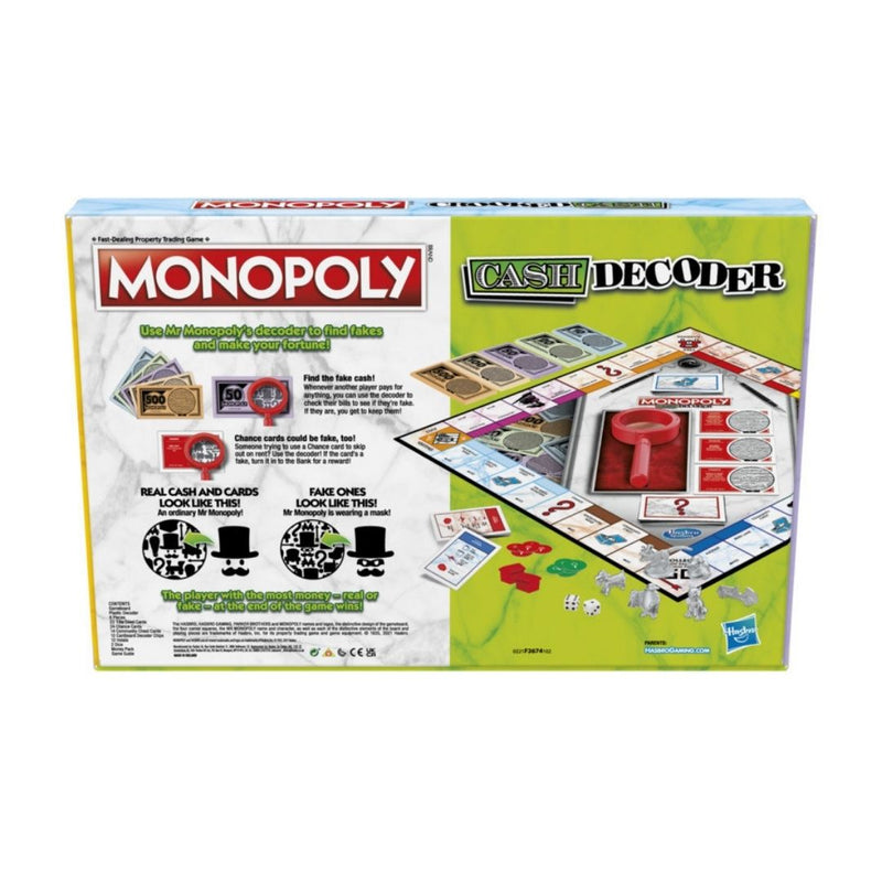 Monopoly Cash Decoder Board Game