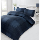 Lewis's Acton Duvet Set - Navy Blue