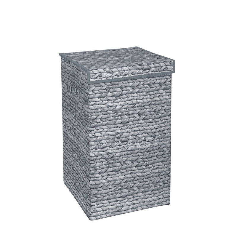 Country Club Laundry Hamper Hyacinth Design Deluxe 40x30x59cm - Grey