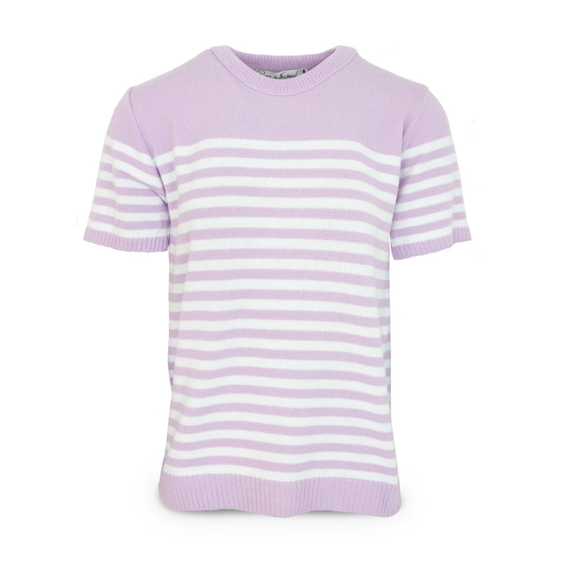 Ladies Stripe Sweater - Lilac