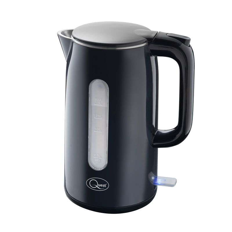 Quest Jug Kettle  1.5 Litre Fast Boil - Black