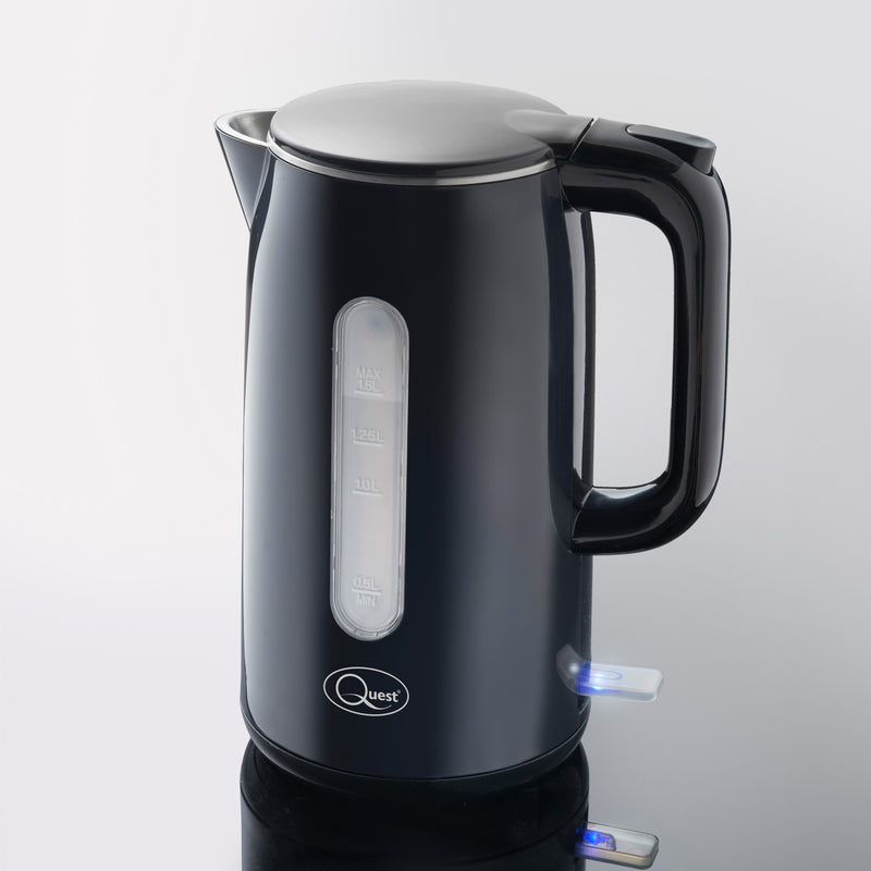 Quest Jug Kettle  1.5 Litre Fast Boil - Black