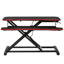 Vinsetto Liftable Computer Stand Height Adjustable Ergonomic E-sports Desktop Stand PC w/ Keyboard Tray Widely Compatible Workstation Riser for Home Office Dormitory Compatible