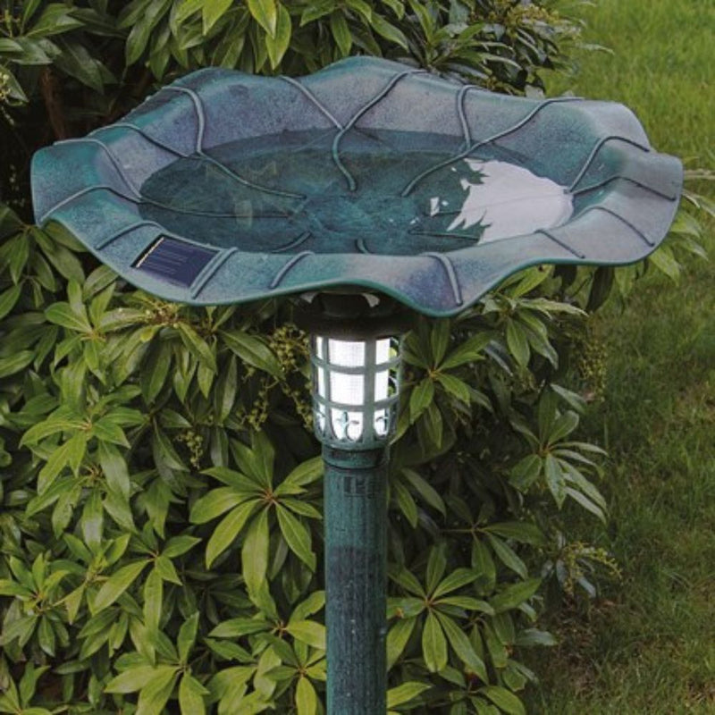 GardenKraft Solar Bird Bath