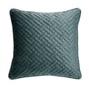 Velvet Quilted Cushion 45 x 45cm - Teal