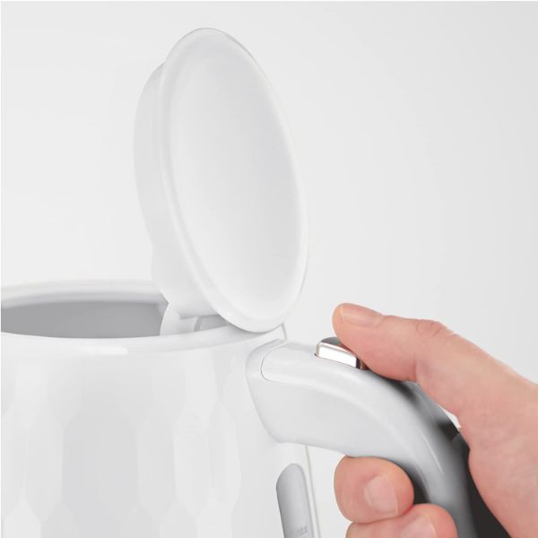 Russell Hobbs Honeycomb 1.7 Litre Textured Jug Kettle - White