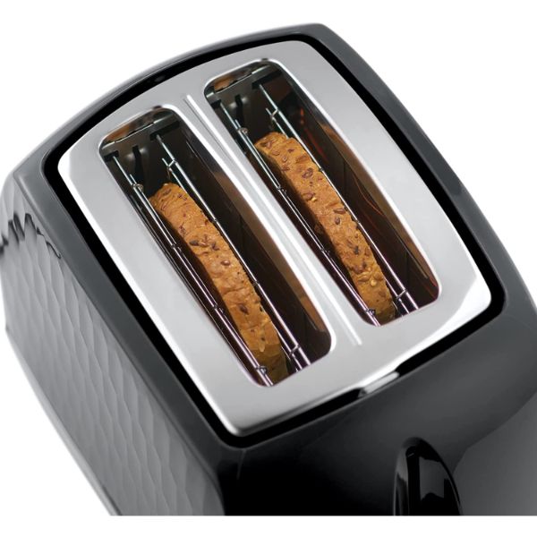 Russell Hobbs Honeycomb 2 Slice Toaster - Black