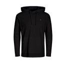 Jack & Jones Long Sleeve Hooded T Shirt - Black