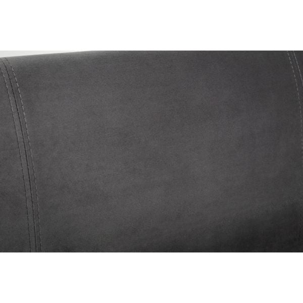 Capri Bed With Drawers Dark Grey Velvet Super King180cm