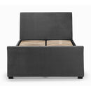 Capri Bed With Drawers Dark Grey Velvet King 150cm