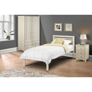 Slocum Single Bed 90cm Stone White