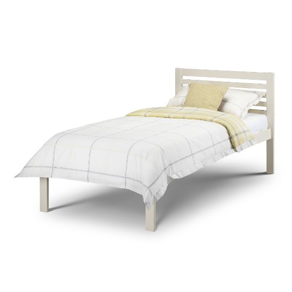 Slocum Single Bed 90cm Stone White