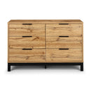 Bali Chest Of Drawers 6 Drawer Wide Oak 1.2m