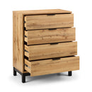Bali Chest Of Drawers 4 Drawer Oak 80cm