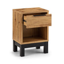 Bali Bedside Table 1 Drawer Oak