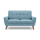 Monza Sofa 2 Seater Compact Retro 1.5m Blue