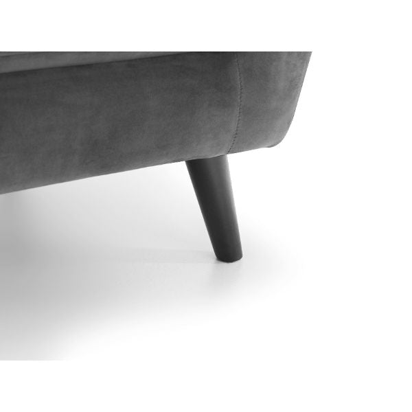 Monza Chair In Dark Grey Velvet