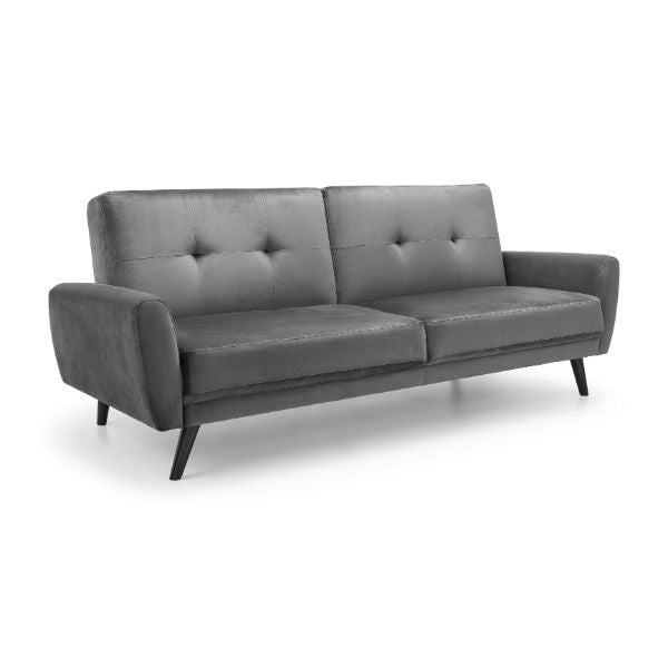 Monza Sofa Bed In Dark Grey Velvet