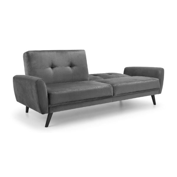 Monza Sofa Bed In Dark Grey Velvet