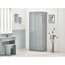 Manhattan Wardrobe with 2 Doors 2m Grey